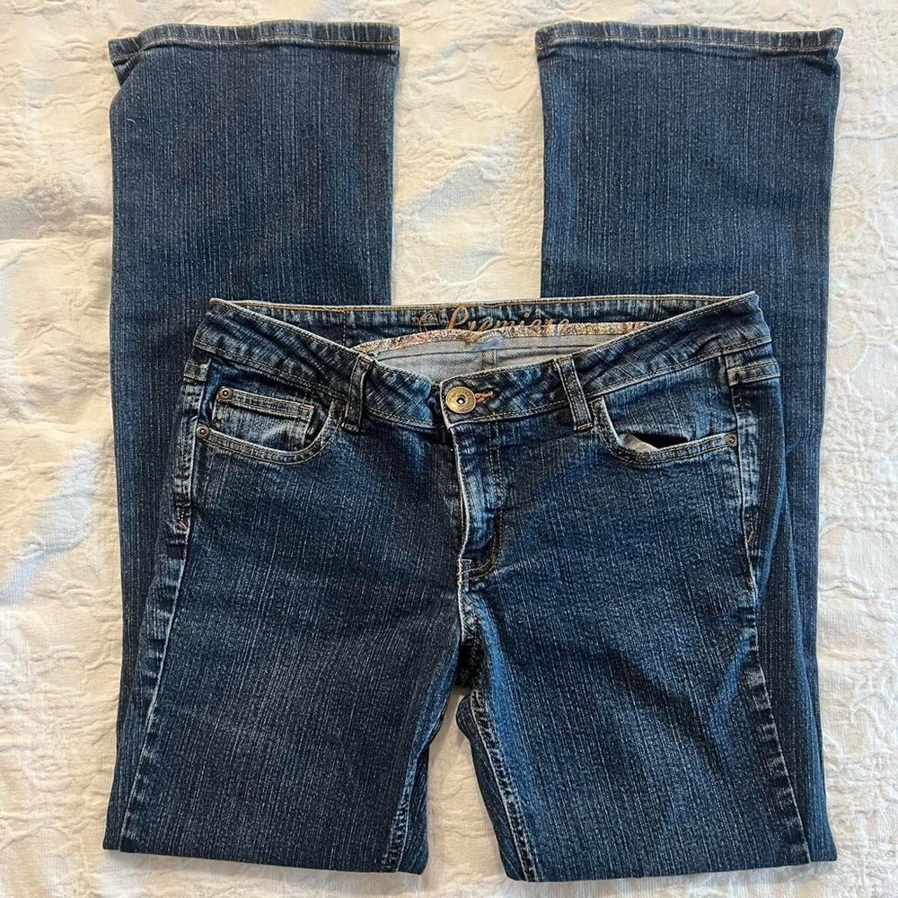 vintage rue 21 2000s y2k flare bimbo boot cut low rise jeans ❤︎︎